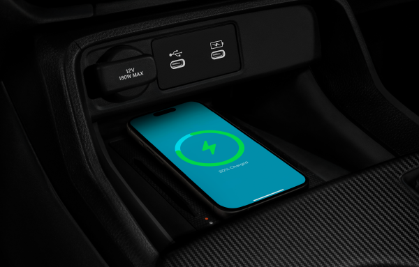 FRONT TYPE‑C & WIRELESS CHARGER